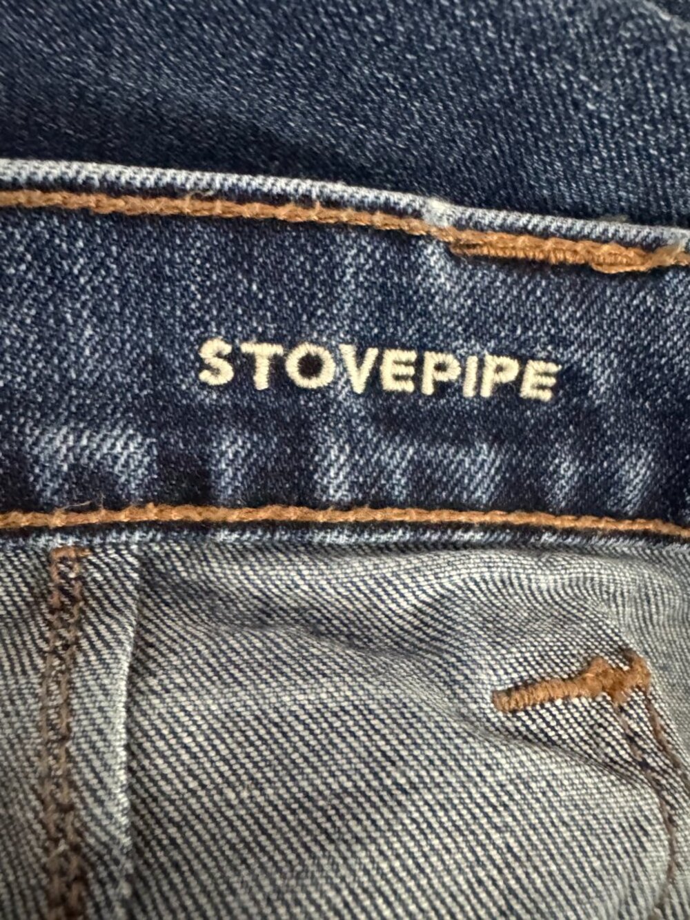 American Eagle Stovepipe Stretch Jeans Size 14 Regular Medium Wash Denim - Picture 10 of 10